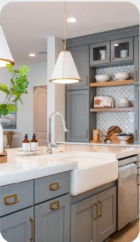 Fly strip in a kitchen