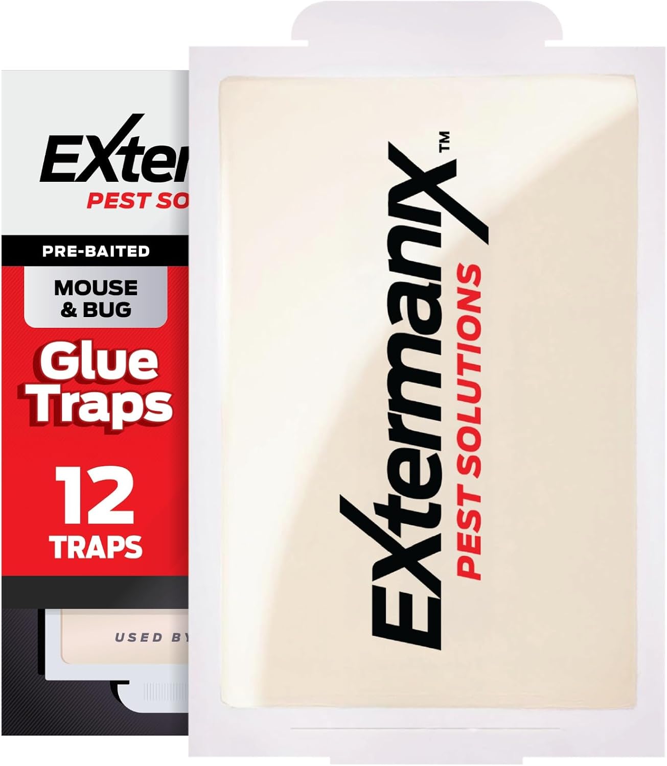 Extermanix Pre-Baited Glue Traps 12-pack with sealed board